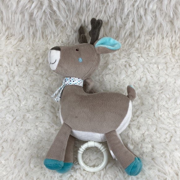 Pusblu Baby Deer Plush Stuffed Animal Musical Pull Toy 10” German - Picture 5 of 13